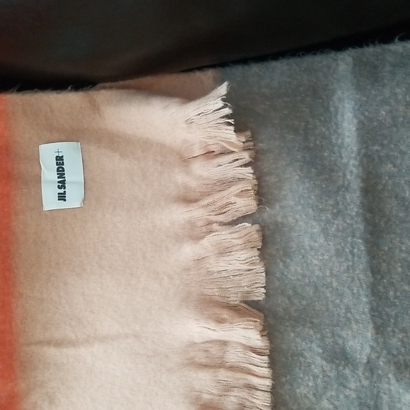JIL Sander + color block fringed scarf - Picture 5 of 6